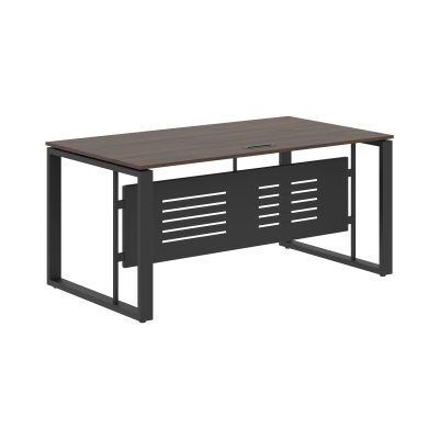 Стол руководителя EST 169M Дуб Денвер темный/Антрацит 1600х900х750 ENIO