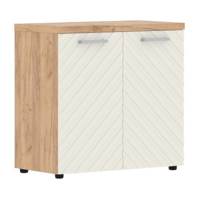 Шкаф с глухими малыми дверьми и топом TLLC 85.1 Латте/Дуб Бофорд Z 856х450х833 TORR LUX