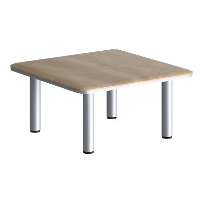 Стол журнальный DCT 808M.1 Дуб Каньон/Алюминий 800х800х400