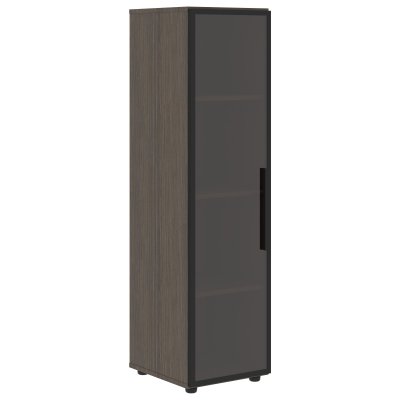 Шкаф со стеклянной дверью VMCS 40.2(L) Дуб Сильвер 400х450х1517 VELION