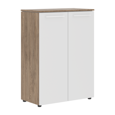 Шкаф с глухими средними дверьми MMC 85.1 Белый/Кария Пальмира 854х423х1188 MORRIS TREND