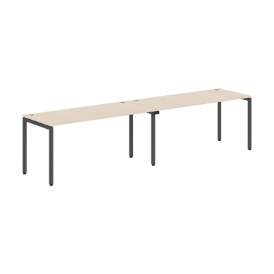 Стол 2-х местный WSST 3270 Бук Тиара/Антрацит 3200х700х744 WAVE-S