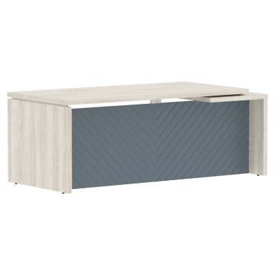 Стол руководителя TLCT 209(L) Сосна Эдмонт Z/Серо-голубой 2000х900х750 TORR LUX