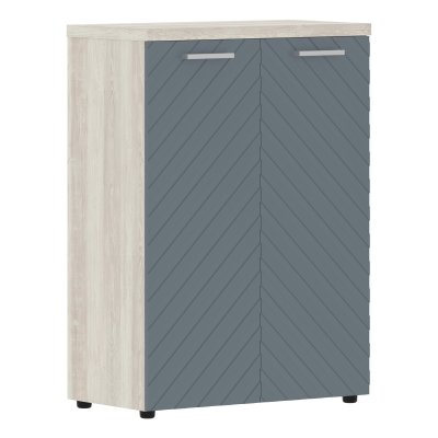 Шкаф с глухими средними дверьми и топом TLMC 85.1 Серо-голубой/Сосна Эдмонт Z 856х450х1203 TORR LUX