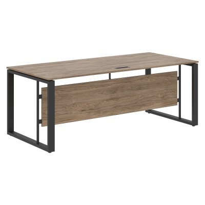 Стол руководителя EST 209 Кария Пальмира/Антрацит 2000х900х750 ENIO