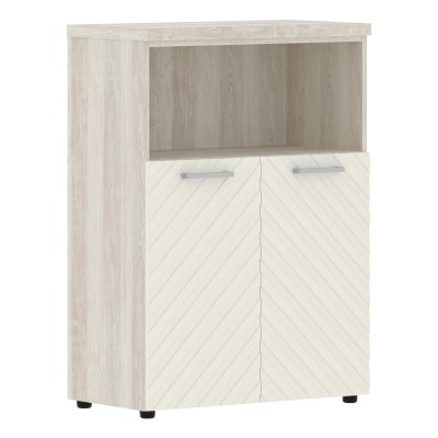 Шкаф с глухими малыми дверьми и топом TLMC 85.3 Латте/Сосна Эдмонт Z 856х450х1203 TORR LUX