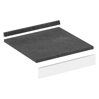 Комплект столешницы STM 660 Луна/Луна 602х600х25 AlvaLine