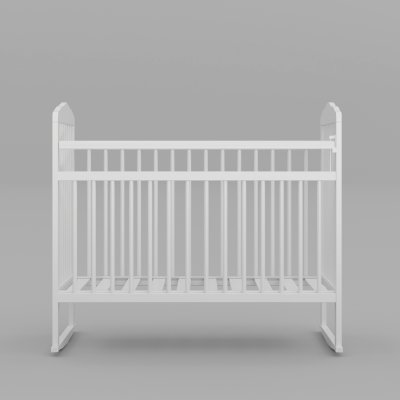 Кровать тип 1 Джованни, колесо-качалка CWKC-144310 Белый 1255х690х1140 COFFEE