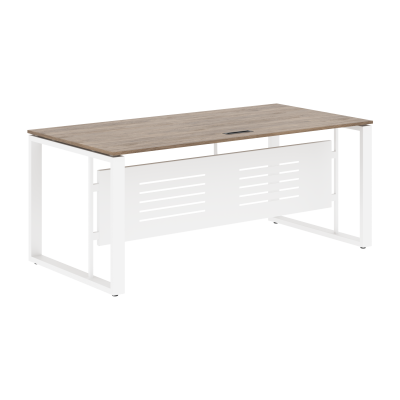 Стол руководителя EST 189M Кария Пальмира/Белый 1800х900х750 ENIO
