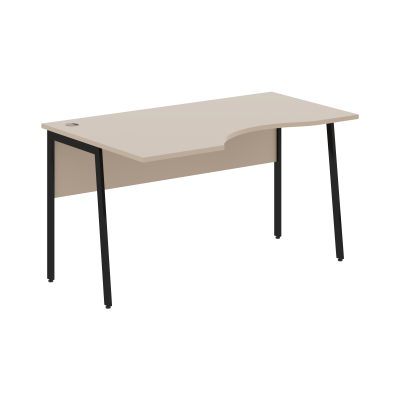 Стол прямой СА-2P(L) Мокачино/Черный 1400х900х755 IMAGO PLUS