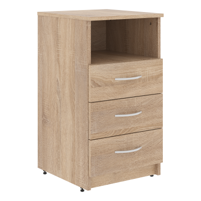 Тумба приставная SC-3D.1A Дуб Сонома светлый 407х450х760 SIMPLE
