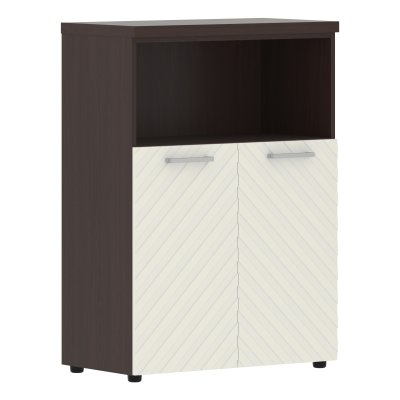 Шкаф с глухими малыми дверьми и топом TLMC 85.3 Латте/Венге Магия Z 856х450х1203 TORR LUX