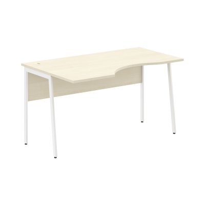 Стол прямой СА-2P(L) Клен*/Белый 1400х900х755 IMAGO PLUS