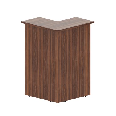 Стойка рецепции угловая DMC 88(L) Орех Даллас 800х800х1200 DEX