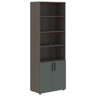 Шкаф высокий широкий VHCS 80.5 Нефрит/Дуб Сильвер 800х430х2253 VELION