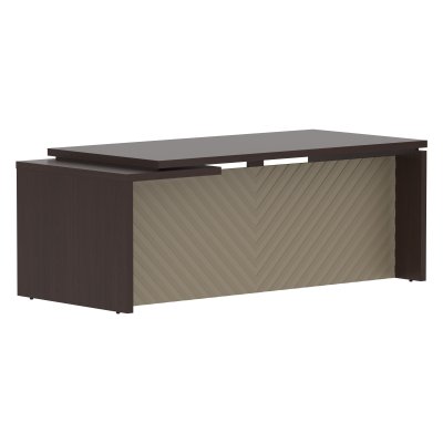 Стол руководителя TLCT 209(R) Венге Магия Z/Капучино 2000х900х750 TORR LUX