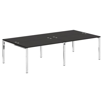 Стол 4-х местный XGWST 2814.1 Дуб Юкон Модерн/Нержавейка полированная 2800х1406х750 XTEN GLOSS