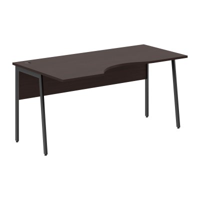 Стол прямой СА-1P(L) Венге Магия/Антрацит 1600х900х755 IMAGO PLUS
