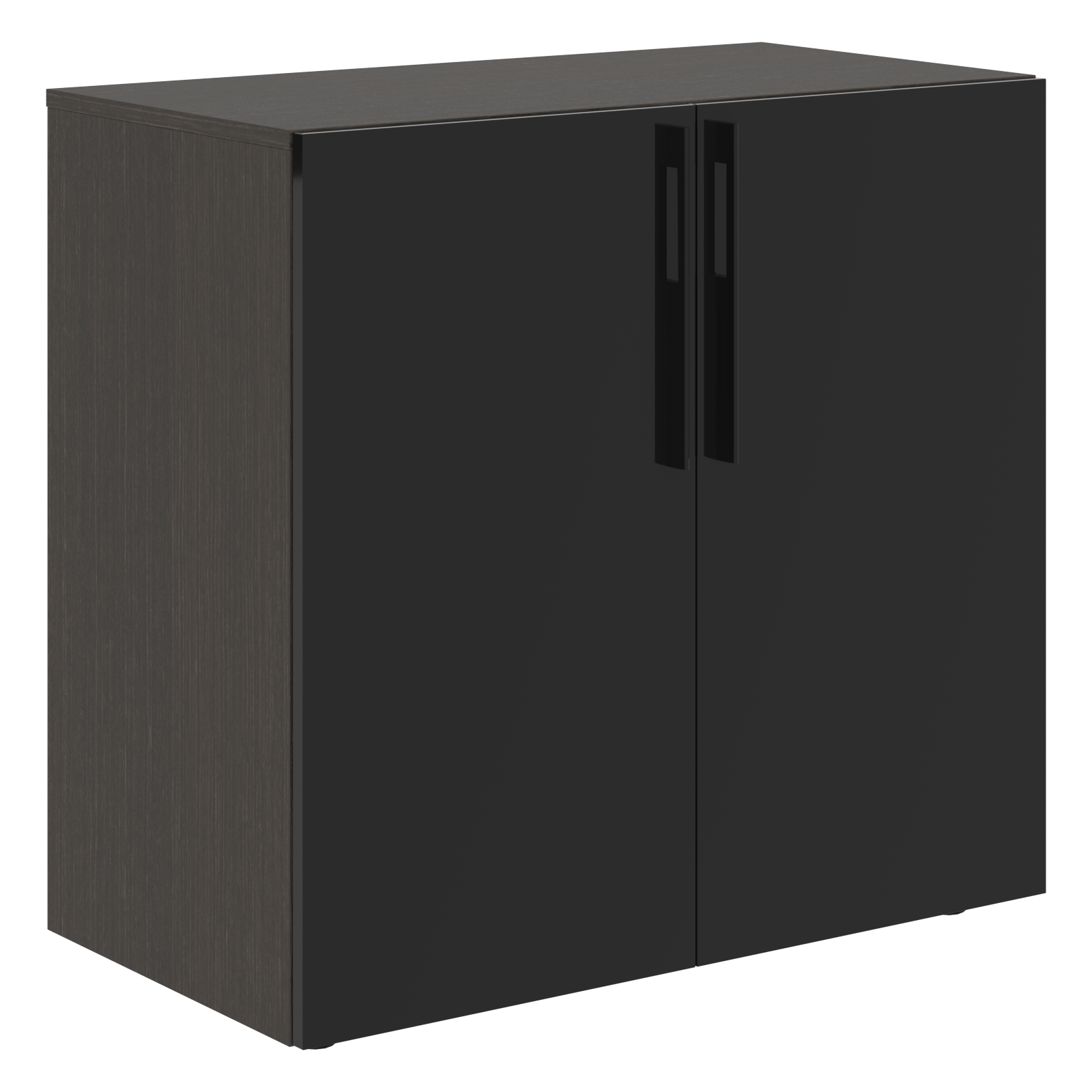 Тумба с фригобаром СП-064-25-08 Черный глянец/Дуб Мореный 940х500х900 KANON