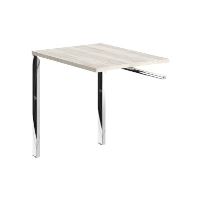 Брифинг приставка XGR 889.1 Сосна Эдмонт/Нержавейка полированная 800х600х750 XTEN GLOSS