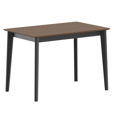 Стол прямой LYKKE TS-110 Орех/Черный 1100х700х750 LYKKE