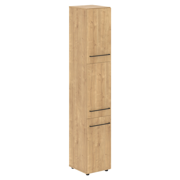 Шкаф колонка с 3-мя глухими малыми дверьми LHC 40.8 Дуб Бофорд 400х430х2253 LOFTIS