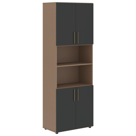 Шкаф высокий широкий VHCS 80.4 Яшма черный/Кобра 800х430х2253 VELION