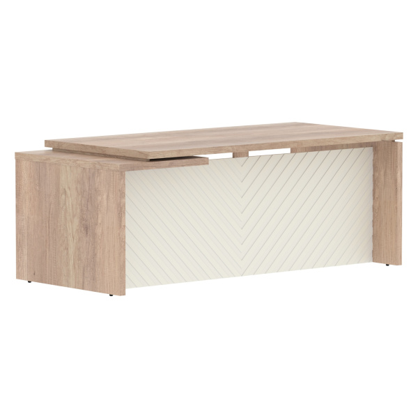 Стол руководителя TLCT 209(R) Дуб Каньон Z/Латте 2000х900х750 TORR LUX