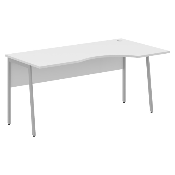 Стол прямой СА-1P(R) Белый/Алюминий 1600х900х755 IMAGO PLUS