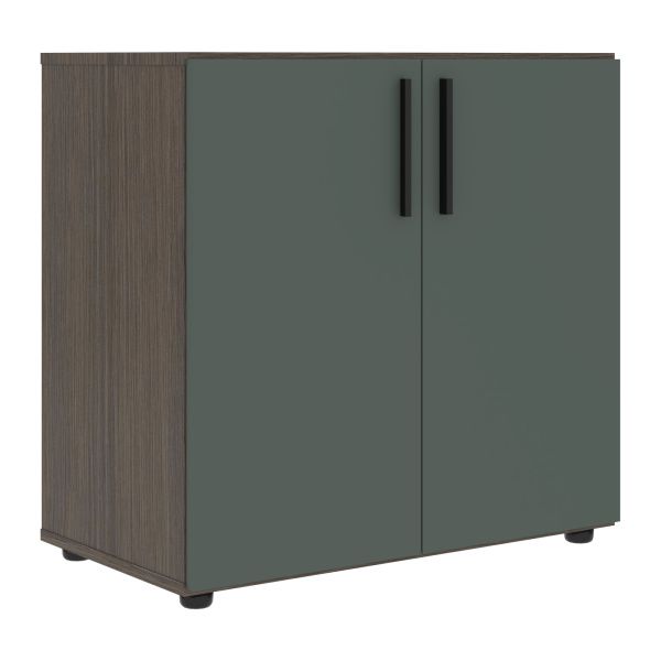 Шкаф низкий широкий VLCS 80.1 Нефрит/Дуб Сильвер 800х430х781 VELION