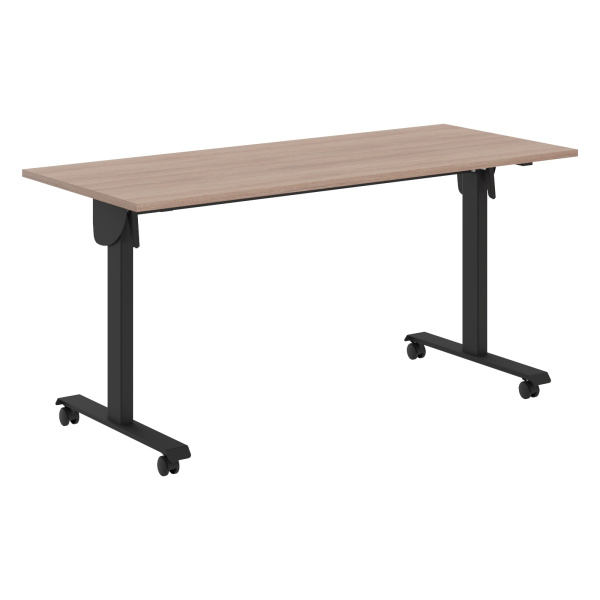 Стол складной CST 1565 Ясень Шимо/Черный 1550х650х750 IMAGO MOBILE LITE