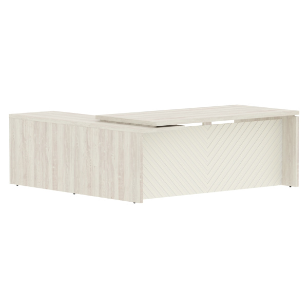 Стол руководителя TLCT 2020(R) Сосна Эдмонт Z/Латте 2000х2000х750 TORR LUX