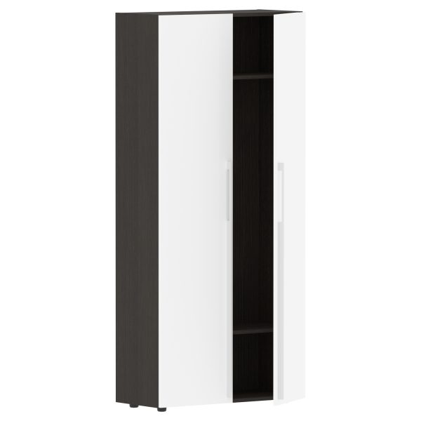 Гардероб СП-064-25-13 Белый глянец/Дуб Мореный 900х450х2010 KANON