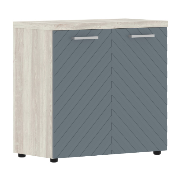 Шкаф с глухими малыми дверьми и топом TLLC 85.1 Серо-голубой/Сосна Эдмонт Z 856х450х833 TORR LUX