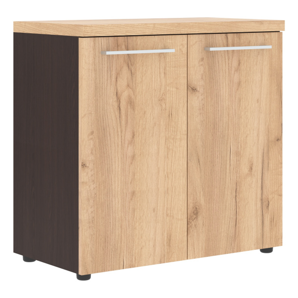 Шкаф с глухими малыми дверьми и топом ALC 85.1 Дуб Бофорд/Венге Магия 850х456х834 ALTO