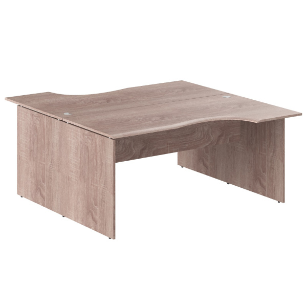 Стол 2-х местный эргономичный W2CET 169.1 Дуб Сонома 1600х1806х750 WAVE