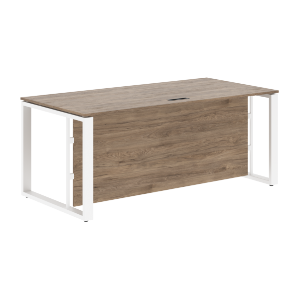 Стол руководителя EST 169H Кария Пальмира/Белый 1600х900х750 ENIO