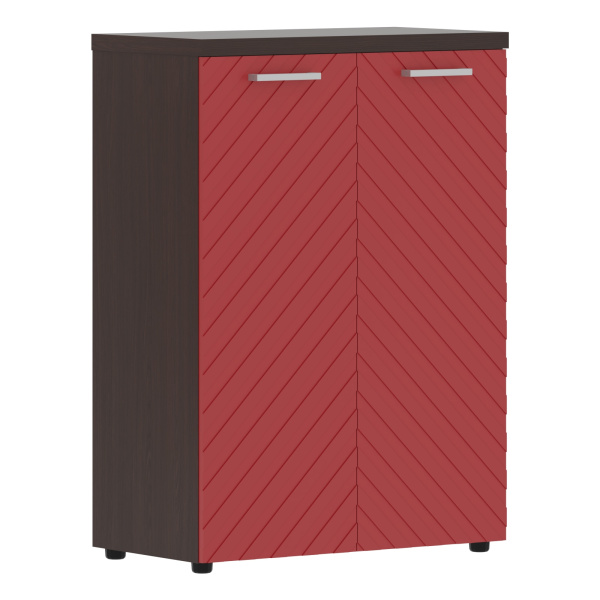 Шкаф с глухими средними дверьми и топом TLMC 85.1 Красный/Венге Магия Z 856х450х1203 TORR LUX