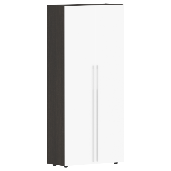 Шкаф высокий глухой СП-064-25-14 Белый глянец/Дуб Мореный 900х450х2010 KANON