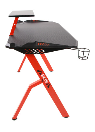 Стол компьютерный игровой CTG-001 Черный/Красный 1200х600х750 SKILLL