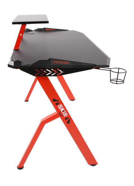 Стол компьютерный игровой CTG-001 Черный/Красный 1200х600х750 SKILLL