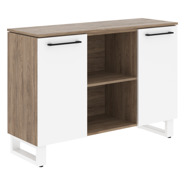 Греденция EGR 1395 Кария Пальмира/Белый 1350х452х956 ENIO