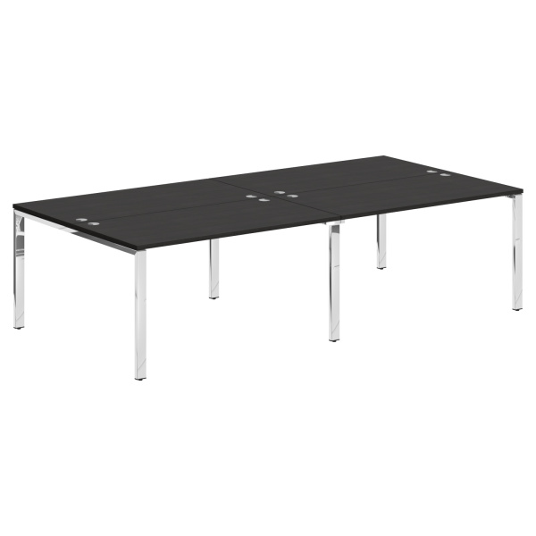 Стол 4-х местный XGWST 2814.1 Дуб Юкон Модерн/Нержавейка полированная 2800х1406х750 XTEN GLOSS