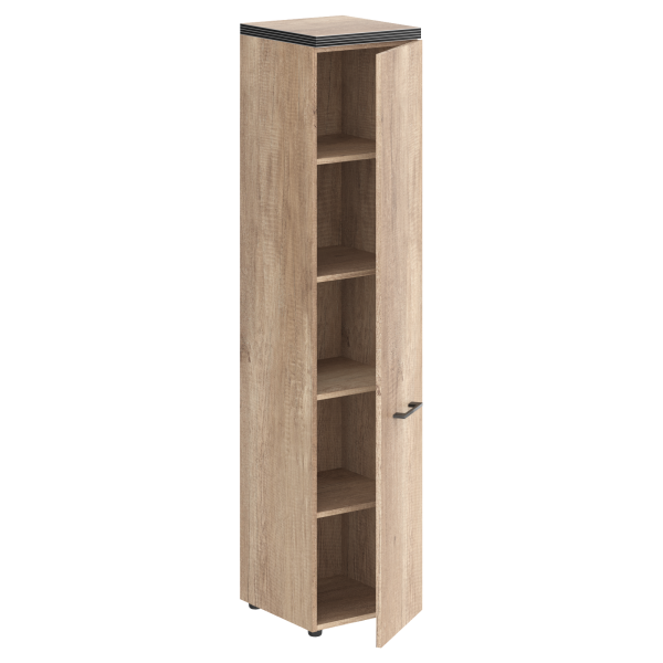 Шкаф колонка с глухой дверью и топом THC 42.1 Дуб Каньон 432х450х1968 TORR