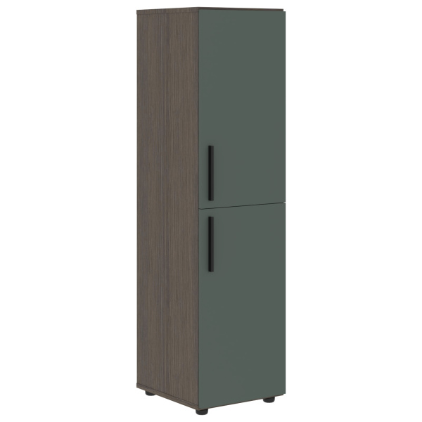 Шкаф средний узкий VMCS 40.4 Нефрит/Дуб Сильвер 400х430х1517 VELION
