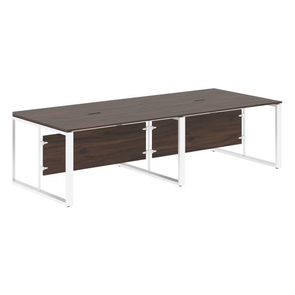 Стол для заседаний ECT 2812 Дуб Денвер темный/Белый 2800х1200х750 ENIO