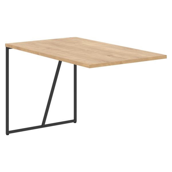 Брифинг-приставка LB 127 Дуб Бофорд/Черный 1200х700х750 LOFTIS Брифинг-приставка LB 127 Дуб Бофорд/Черный 1200х700х750 LOFTIS