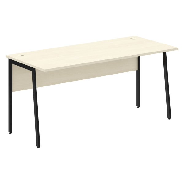 Стол прямой СП-4P Клен*/Черный 1600х720х755 IMAGO PLUS