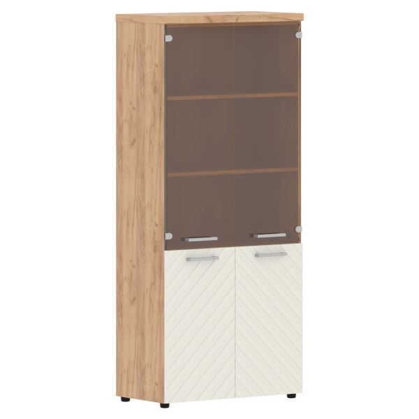 Шкаф комбинированный с топом TLHC 85.2 Латте/Дуб Бофорд Z 854х452х1968 TORR LUX