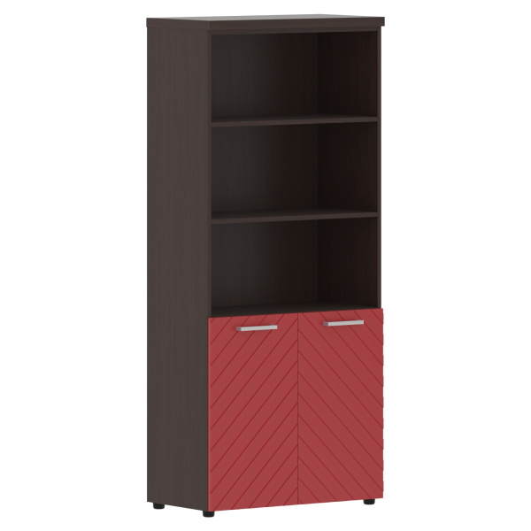 Шкаф с комплектом малых дверей и топом TLHC 85.5 Красный/Венге Магия Z 856х450х1968 TORR LUX